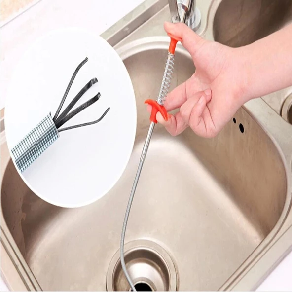 Clamp Tıkalı Lavabo Ve Gider Boruları Açma Aparatı  Kıskaçlı