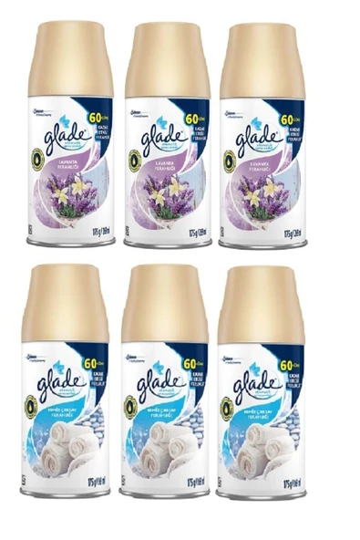 Glade Oda Kokusu Yedek Sprey Lavanta Ferahlığı X 3 X 269 Ml X Temiz Çarşaf Ferahlığı 3 X 269 Ml