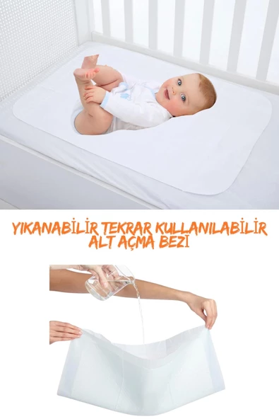 Kapitoneli Bebek Alt Açma Bezi - Su Geçirmez 100 x 100 Cm 3'lü Paket