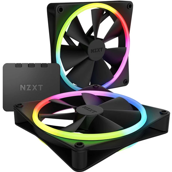 NZXT F140 RGB Duo Siyah 2x140 mm+Fan Kontrolcü  RF-D14DF-B1