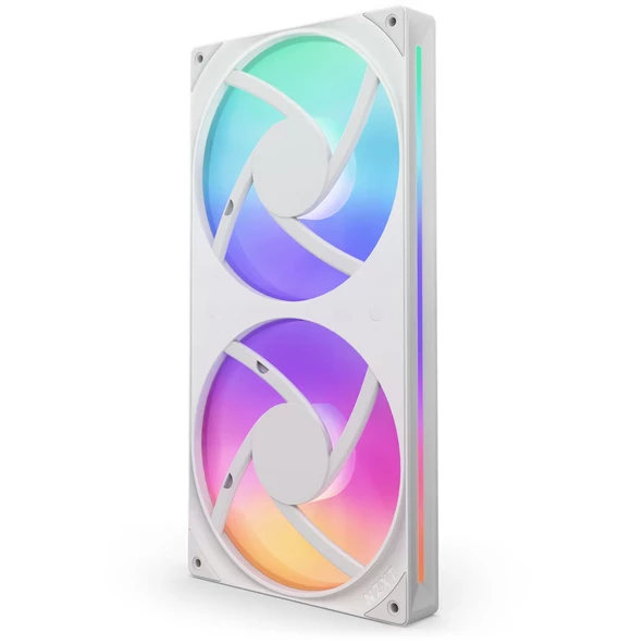 NZXT F280 RGB 2'li Beyaz 280 mm Fan RF-U28HF-W1 - 2