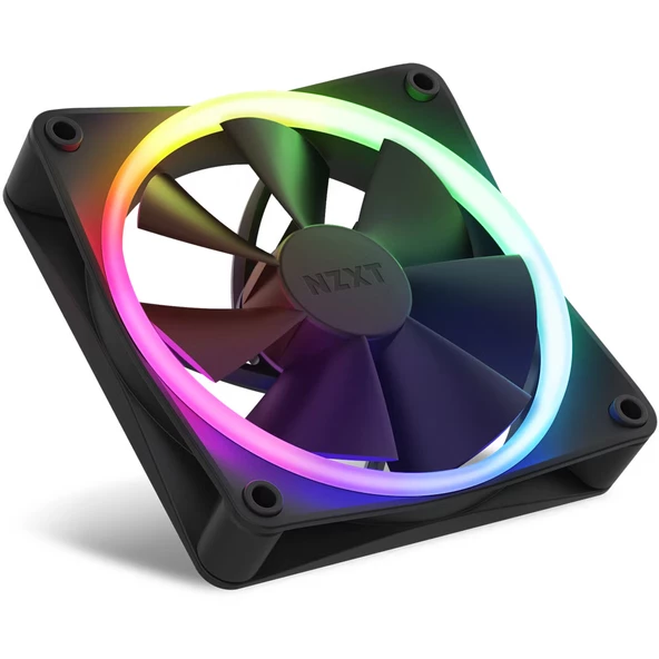 NZXT F120 RGB Siyah 120 mm Fan (3'lü Set) RF-R12TF-B1 - 2