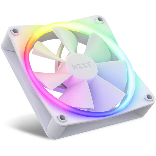 NZXT F120 RGB Beyaz 120 mm Fan (3'lü Set) RF-R12TF-W1 - 2