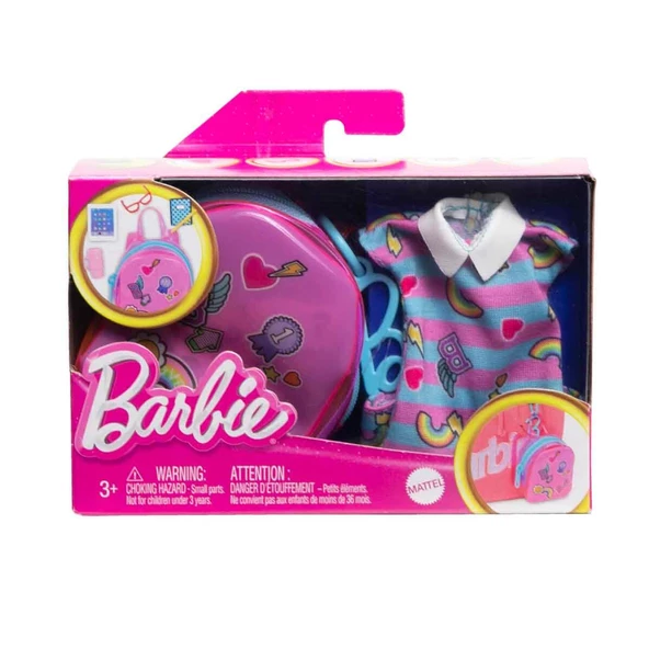 Barbie’nin Mini Çanta Aksesuarları HJT42 HJT41 HJT44 Okul Günü