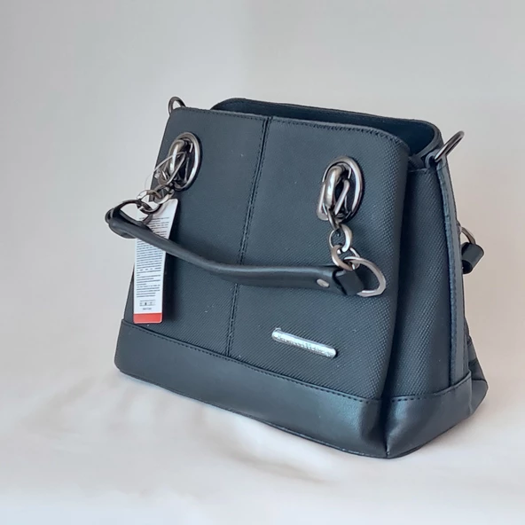 NS777 Model Nas Bag Siyah Renk Kadın El ve Omuz Çantası - 2