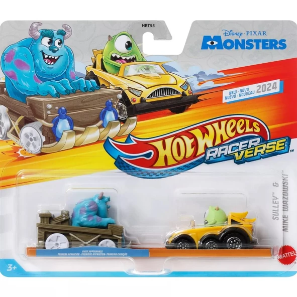 Hot Wheels RaceVerse 2'li Paket HRT55 HRT93 Sulley ve Mike Wazowski