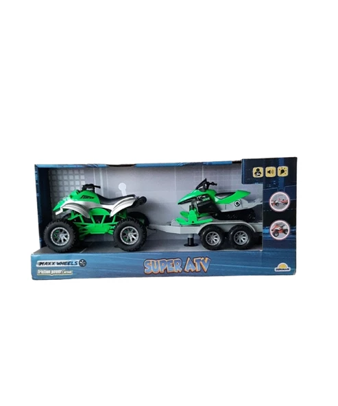 Maxx Wheels Sesli ve Işıklı Süper ATV 34064 Yeşil