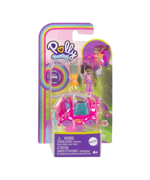 Polly Pocket'ın Muhteşem Araçları Oyun Setleri HKV55 HMJ80 Kedi