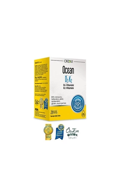 Ocean D3K2 Damla 20 ml x 2 Adet - Resim 2