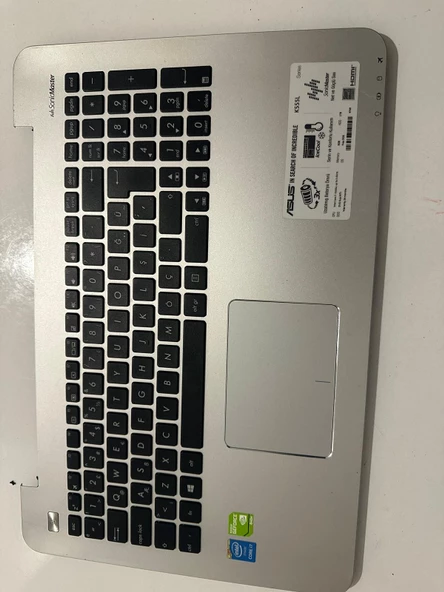 Asus K555LN-XO326D NOTEBOOK ÜST KASA VE KLAVYE ORJİNAL SERVİS ÇIKMASI 2.EL - 2