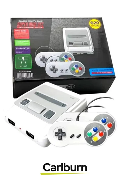 Özel Üretim Klasik 8 Bit 620 Oyunlu 2 Kontrol Kollu Mini Retro Klasik Televizyon Atari - 3