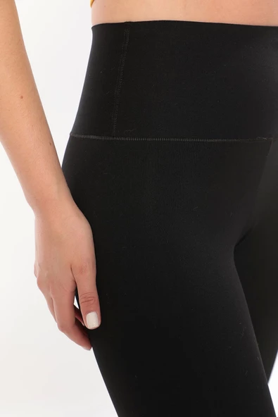 Premium Bel Kısmı Duble Çift Kat Garanti İki Beden İnceltir Toparlayıcı Yüksek Bel Lazer Korse Tayt - 5