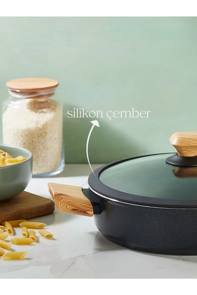 FALEZ Auris 22 Cm Basık Tencere - 3