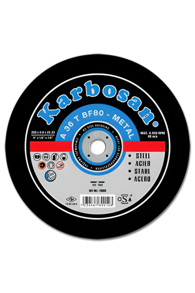 180X3.0  METAL KESME TAŞI KARBOSAN (910040) 10 LU