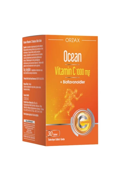 Ocean Vitamin C 1000 Mg 30 Tablet X 3 Adet - Resim 2