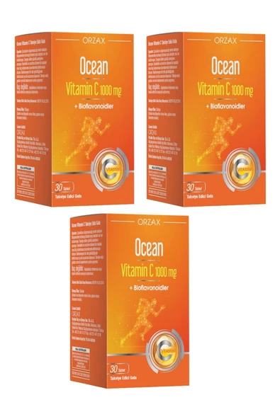 Ocean Vitamin C 1000 Mg 30 Tablet X 3 Adet ürün görseli