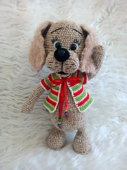 Yelekli Köpüş Amigurumi Organik Oyuncak - 2