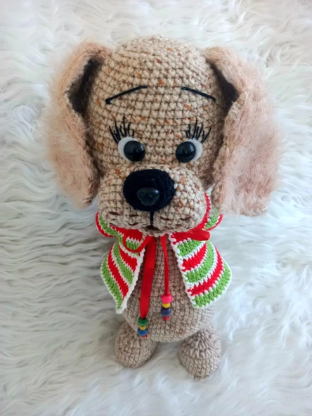 Yelekli Köpüş Amigurumi Organik Oyuncak - 4