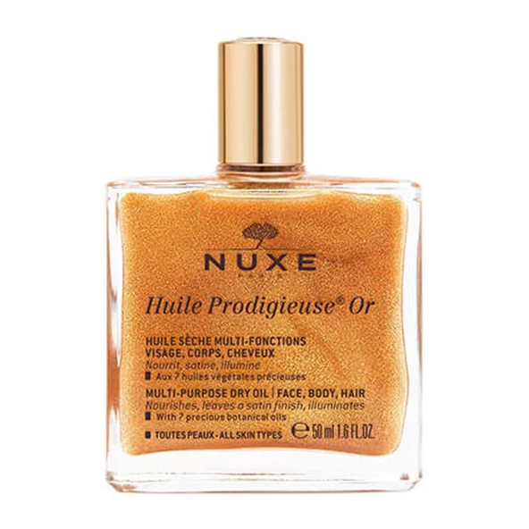 Nuxe Huile Prodigieuse Or Dry Oil Altın Parıltılı Çok Amaçlı Kuru Yağ 50 ml