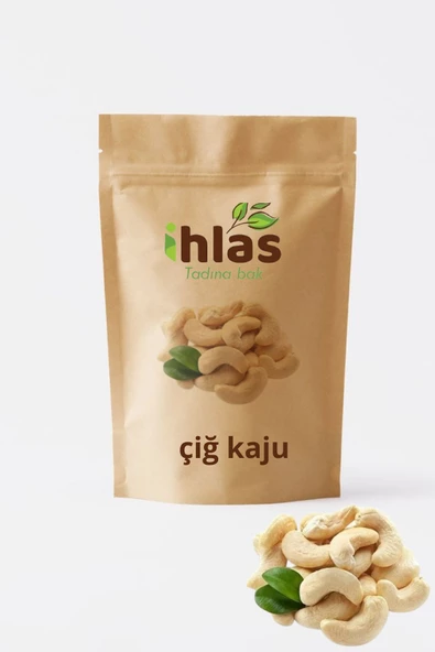 İhlas  Çiğ Kaju 1kg(2X500GR KİLİTLİ KRAFT POŞET AMBALAJ)