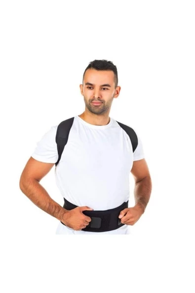 Dik Durmak Için Mıknatıslı Kamburluk Önleyici Sırt Bel Ağrısı Manyetik Kifoz Skolyoz Medikal Korse ürün görseli 1