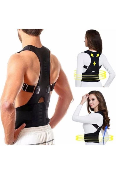 Manyetik Dik Duruş Korsesi Erkek Kadın Mıknatıslı Sırt Korsesi ürün görseli 1
