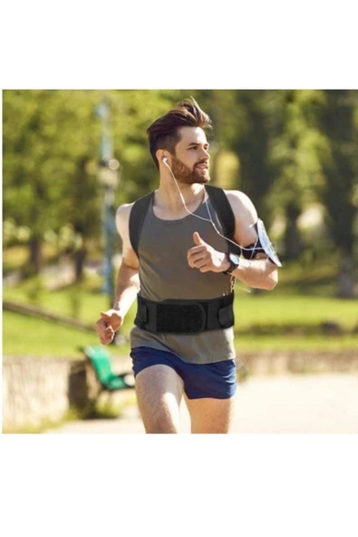 Dik Duruş Mıknatıslı Manyetik Kamburluk Önleyici Unisex Kifoz Skolyoz Sırt Bel Ağrısı Medikal Korse ürün görseli 1