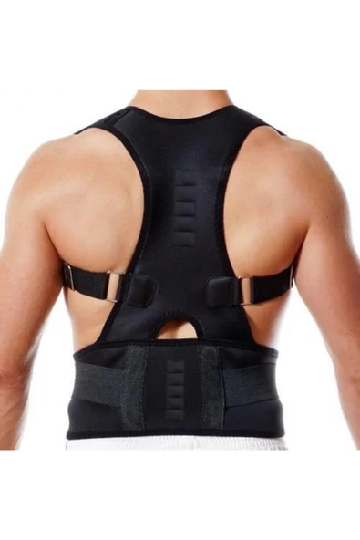 Posturex Dik Duruş Korsesi Manyetik Spor Korse Erkek Bel Kemeri Korsesi - Resim 2