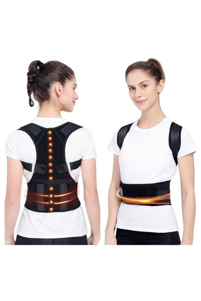 Manyetik Mıknatıslı Dik Duruş Korsesi Kadın Erkek Kamburluk Önleyici Aparat Bel Sırt Korse - Resim 2