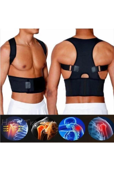 Kamburluk Önleyici Ortopedik Dik Duruş Korsesi Dik Durma Korsesi Bel Sırt Korse Medikal - Resim 5