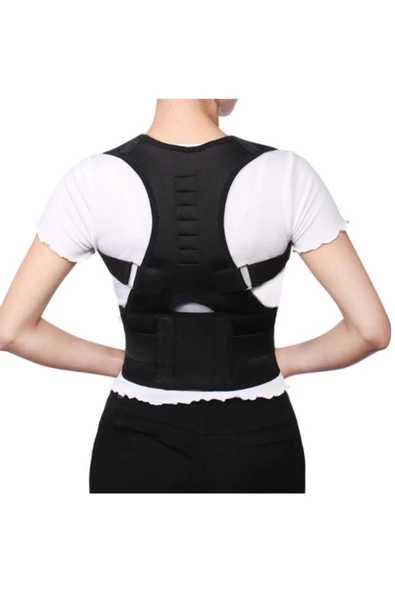 Manyetik Mıknatıslı Dik Duruş Korsesi Kadın Erkek Kamburluk Önleyici Aparat Bel Sırt Korse - Resim 4