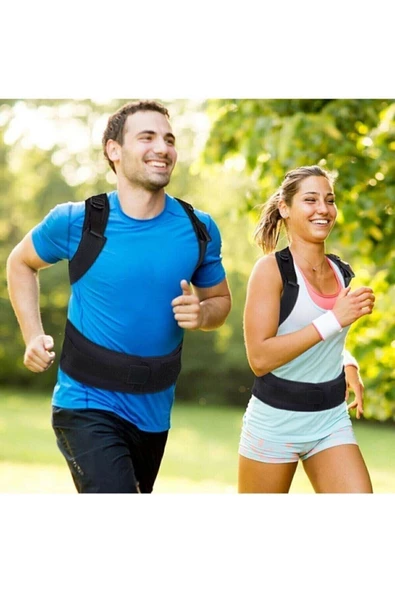 Blueconcept Dik Duruş Korsesi Bel Sırt Destekli Omuz Sırt Korsesi - Resim 3