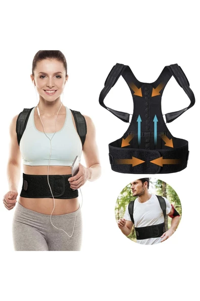 Manyetik Dik Duruş Korsesi Erkek Kadın Mıknatıslı Sırt Korsesi - Resim 2