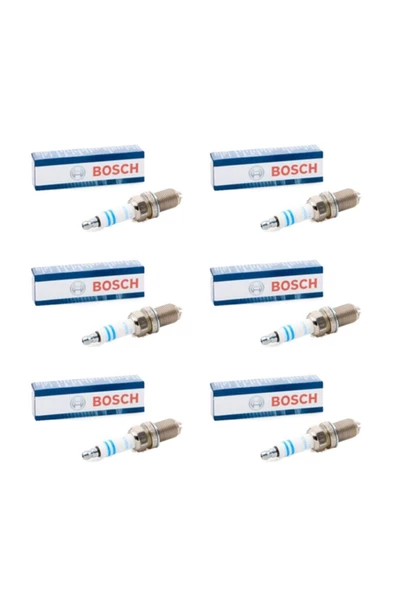 Bosch Bmw E60 5.20i 6'lı Buji Seti Fgr7dqp  4 Tırnak Platin Buji