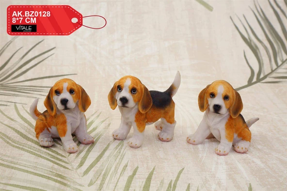 Pretty 3'lü Köpek Biblo 4x7 cm - 4