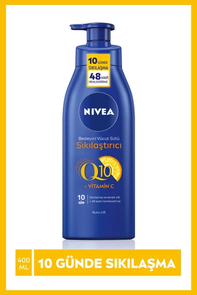 Nivea Q10 Besleyici Vücut Sütü Sıkılaştırıcı C Vitamini 400 ml