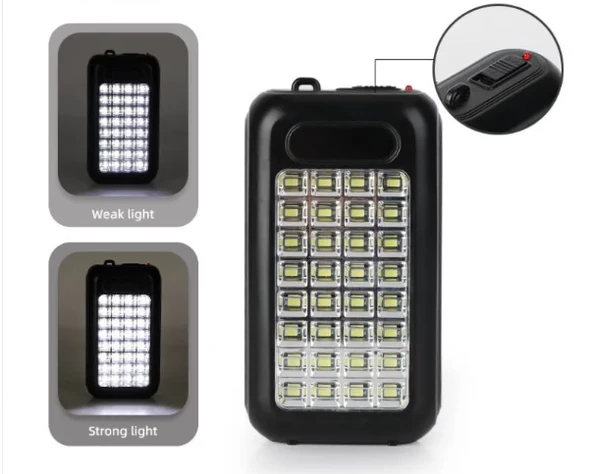 Güneş Panelli Handy Power Bank Özellikli Fener Işıldak 32 Süper Smd Ledli El Feneri Ev Kamp Outdoor Aydınlatma - 3