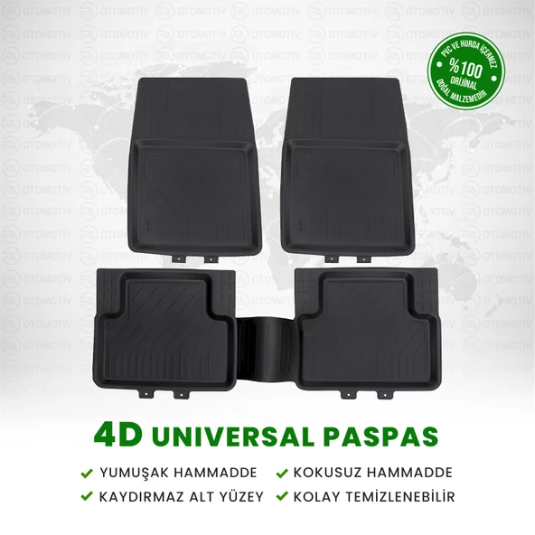 4D Universal Havuzlu Araç Paspası ürün görseli 1