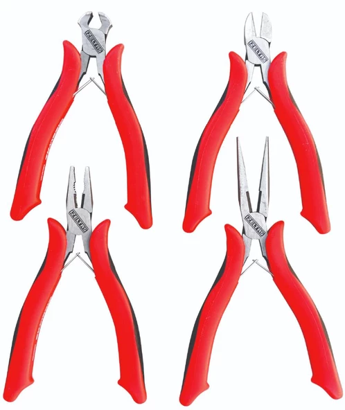 İzeltaş 3560002104 4 Parça Elektronikçi Keski Pense Seti