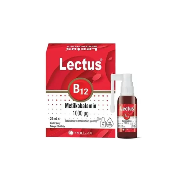 Lectus Metilkobalamin B12 Dilaltı Sprey 20 ml