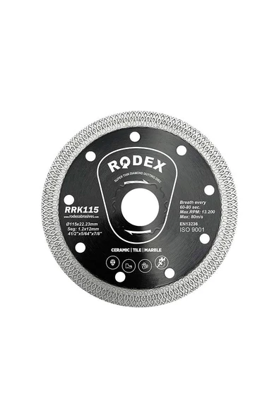 115mm Ultra Slim Elmas Kesme Diski Tuğla, Mermer, Porselen, Seramik