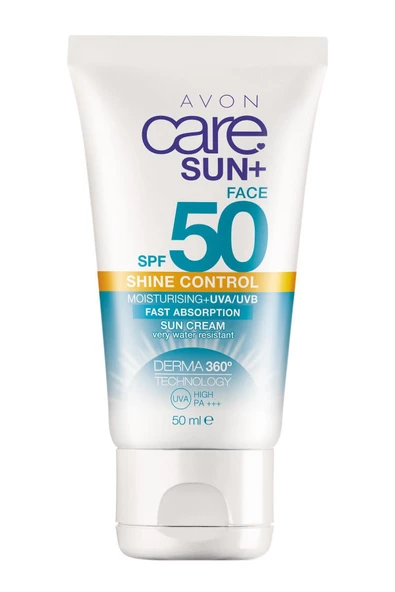 AVON Sun+ SPF 50 Yağ İçermeyen Güneş Yüz Kremi 50 Ml.