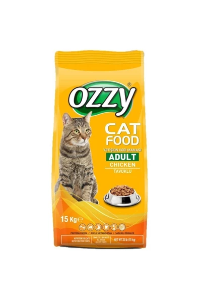 Ozzy Tavuklu Yetişkin Kedi Maması 15 Kg