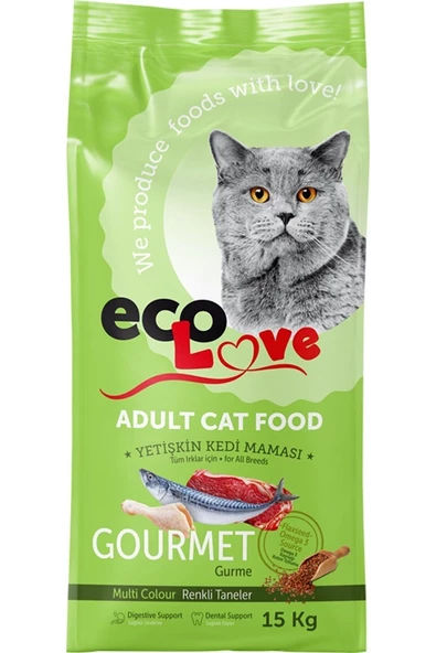 ECOLOVE Ecolove Gurme Kedi Maması 15 Kg