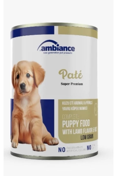 Ambiance Ambiance Kuzu Etli Pirinçli Yavru Köpek Konserve  415 Gr