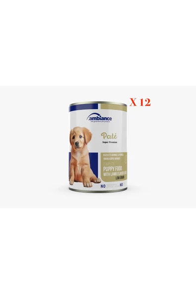 Ambiance Ambıance Yavru Köpek Konserve Kuzu Etlı Ezme 12'li 400 Gr