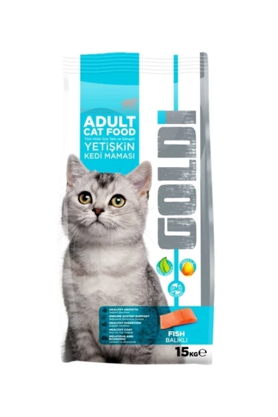 GOLDİ Balık Etli Kedi Maması 15 Kg