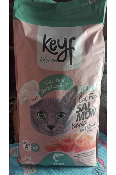 KEYF Keyf Somonlu Kedi Maması 15 Kg