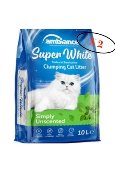 Ambiance Ambiance Kedi Kumu Kokusuz 10 Lt X 2 Adet