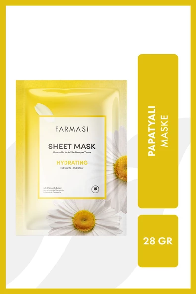 Farmasi Hydrating Papatyalı Kağıt Maske 28 gr